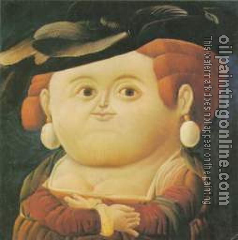 Botero, Fernando - Abstract oil painting.